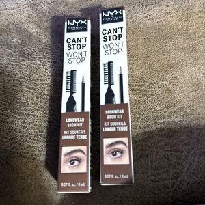 NYX Can't Stop Won't Stop Longwear Brow Kit - Brown